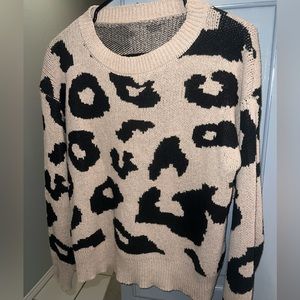 leopard print sweater